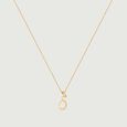 Serene Loop Gold Necklace,,hi-res view 3