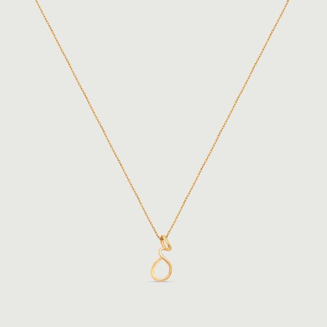 Serene Loop Gold Necklace,,hi-res image number null