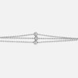 Triple Bead Silver Anklet,,hi-res view 4