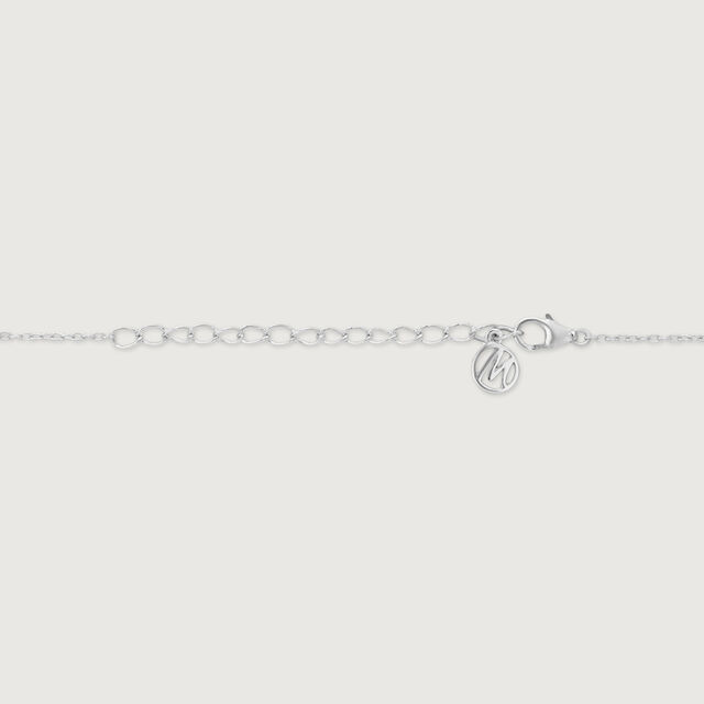 Delicate Leaf Drop Silver Necklace,,hi-res image number null