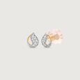 Paisley Aura Diamond Stud Earrings,,hi-res view 4