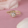 Eternal Bloom 14 kt Gold & Diamond Finger Ring,,hi-res view 1