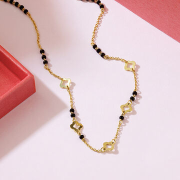 Mia Sutra DIY with Clover Shape Motif Multiple Stacking Charm Chain