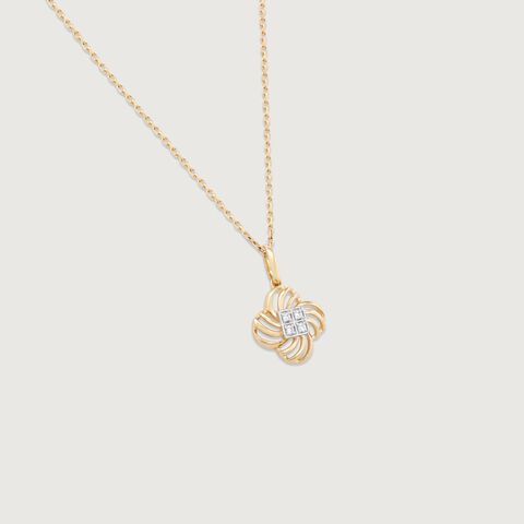Twirling Grace Diamond Pendant