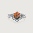 Mystic Trio Stackable Silver Ring,,hi-res view 8