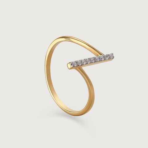 Sparkling Connections 18KT Gold & Diamond Ring