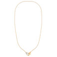 14KT Yellow Gold Sparkling Heart Slider Diamond Pendant with Chain,,hi-res view 2