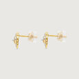 Layered Bloom Diamond Earrings,,hi-res view 2