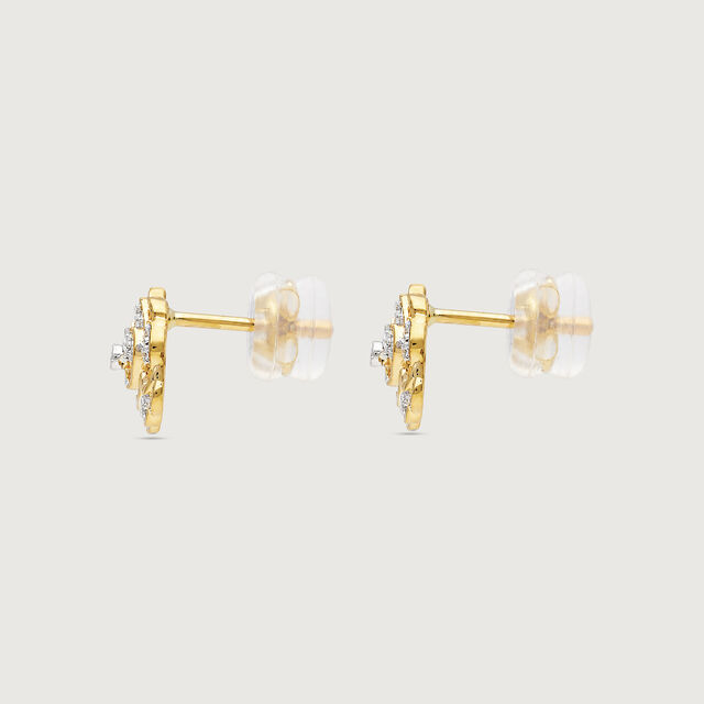 Layered Bloom Diamond Earrings,,hi-res image number null