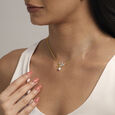 Lotus Bloom Pearl and Diamond Necklace,,hi-res view 2