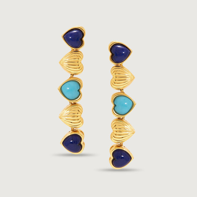Pop Magic 18KT Convertible Lapis Lazuli Drop Earrings,,hi-res image number null