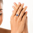 Romani Silver Lapis Lazuli Wrapped Ring,,hi-res view 4
