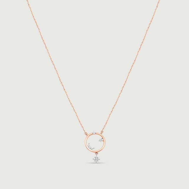 Starry Whirl Diamond Necklace,,hi-res image number null