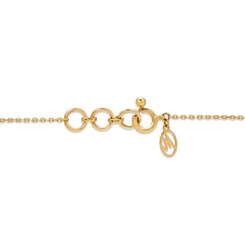 14KT Yellow Gold Minimalist Evil Eye Necklace