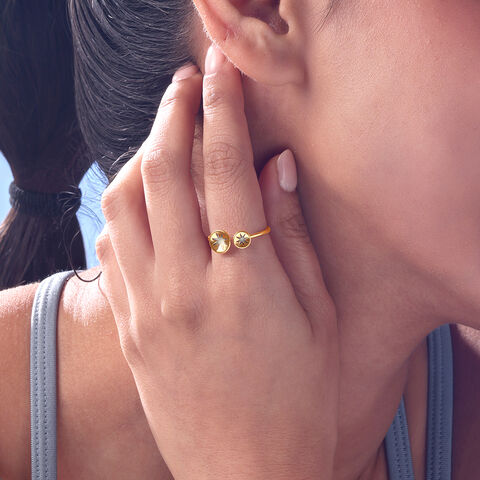 Radiant Duo Gold Ring
