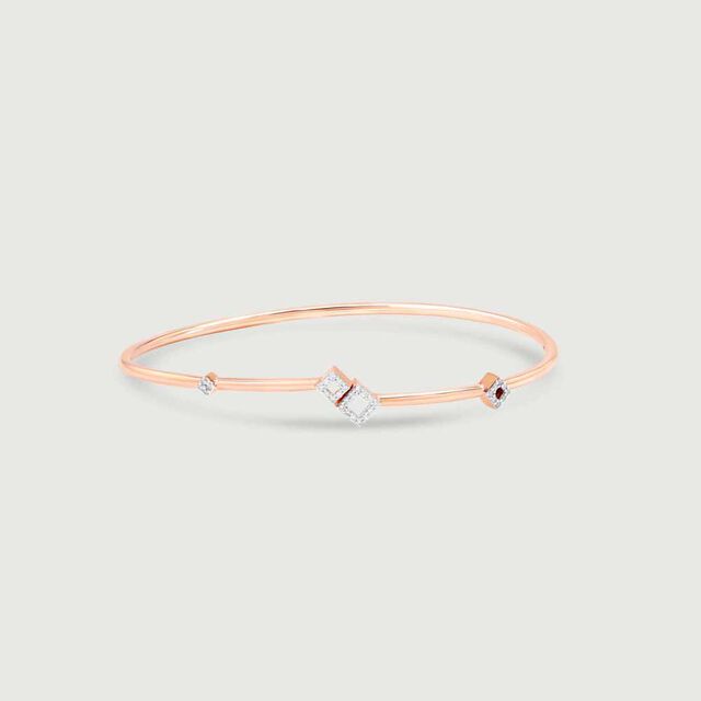 Edgy Glimmer Diamond Bangle,,hi-res image number null