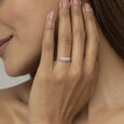Basketry Vibes Gold and Diamond Finger Ring,,hi-res view 2