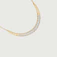 Chic Statement Gold & Diamond Necklace,,hi-res view 4