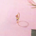 Blush Shine Tourmaline & Gold Finger Ring,,hi-res view 1