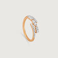 Contemporary Charm Gold & Diamond Finger Ring,,hi-res view 3