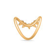 18KT Yellow And White Gold Diamond Studded Vanki Ring,,hi-res view 4