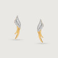 Eternal Flame 14 Kt Gold & Diamond Stud Earrings,,hi-res view 1