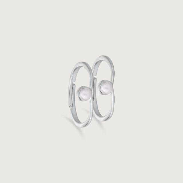 Sweet Glow Silver Toe Ring,,hi-res image number null