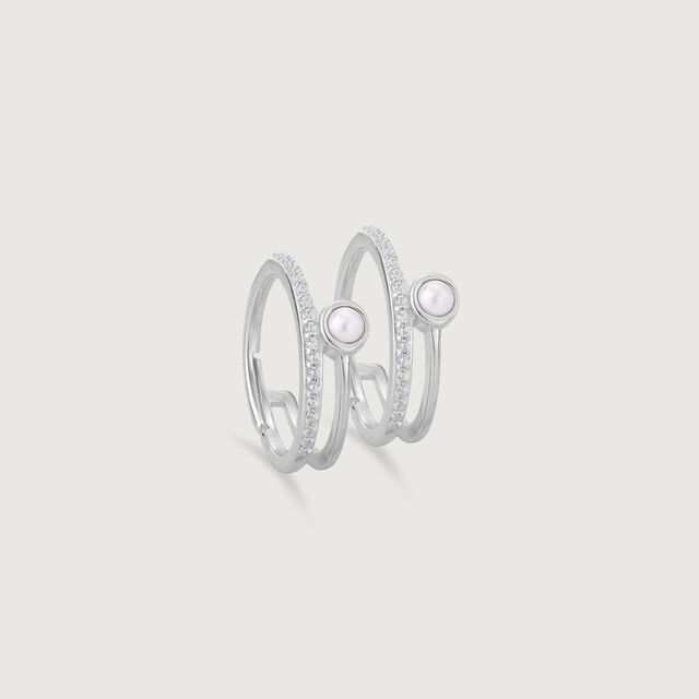 Radiant Arc Silver Toe Ring,,hi-res image number null