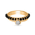 14 KT Alluring Detachable Diamond Mangalsutra Ring,,hi-res view 2