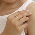 Wavy Charm Gold Ring,,hi-res view 2