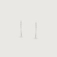 Radiant Wave Silver Hoop Earrings,,hi-res view 5