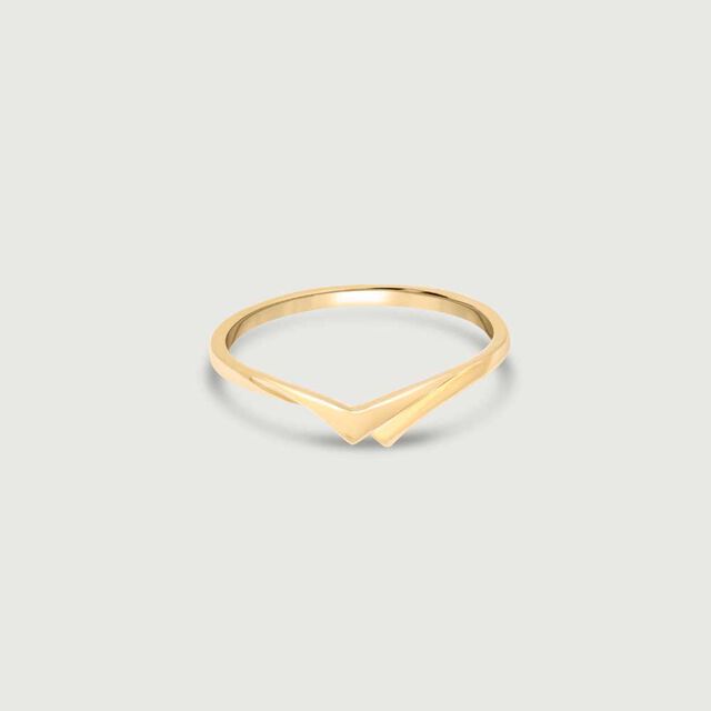 Chic Chevron Gold Ring,,hi-res image number null