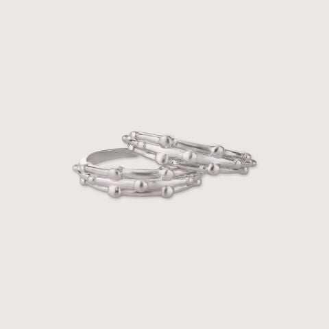 Quirky Orbit Silver Toe Rings