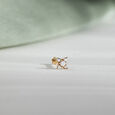 Twinkling Star Gold and Diamond Nose Pin,,hi-res view 1