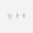 Happy Star Silver Stud Earrings,,hi-res view 4