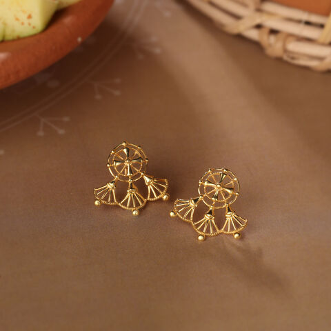 Tarpa Legacy 22KT Gold Stud Earrings