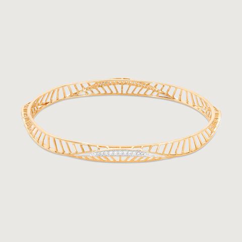 Trendy Sleek Diamond Bangle
