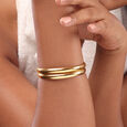22KT Yellow Gold Sublime Minimal Bangles,,hi-res view 2