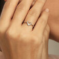 Eternal Love Silver Finger Ring,,hi-res view 2