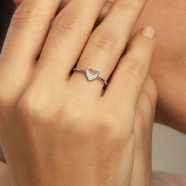 Eternal Love Silver Finger Ring,,hi-res image number null