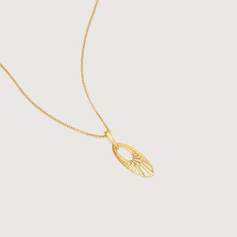 Airy Radiant Gold Pendant
