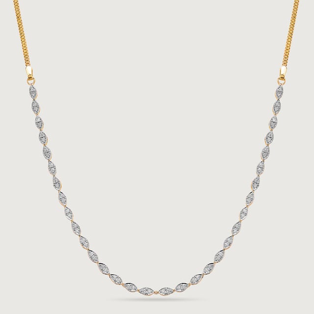 Radiant Ivy 14 Kt Gold and Diamond Necklace,,hi-res image number null