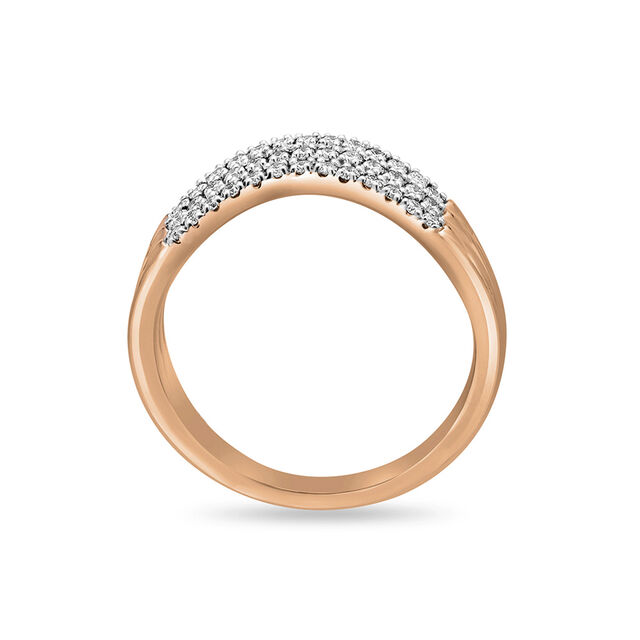 14KT Triple Layered Delicate Rose Gold Ring,,hi-res image number null