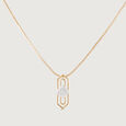 Prism Shield Gold & Diamond Pendant,,hi-res view 3