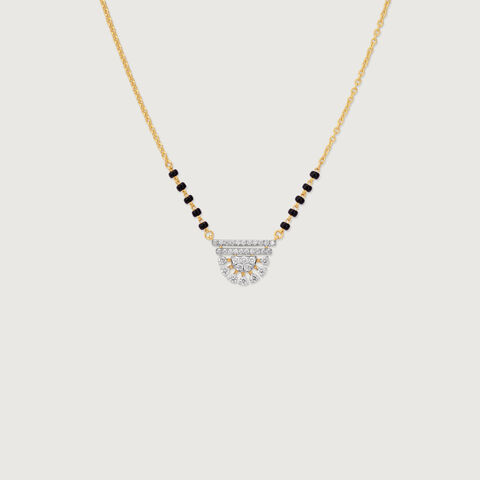 Sleek Tiered Diamond Mangalsutra