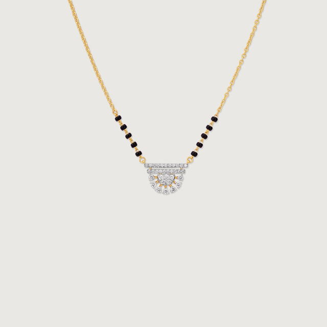 Sleek Tiered Diamond Mangalsutra,,hi-res image number null