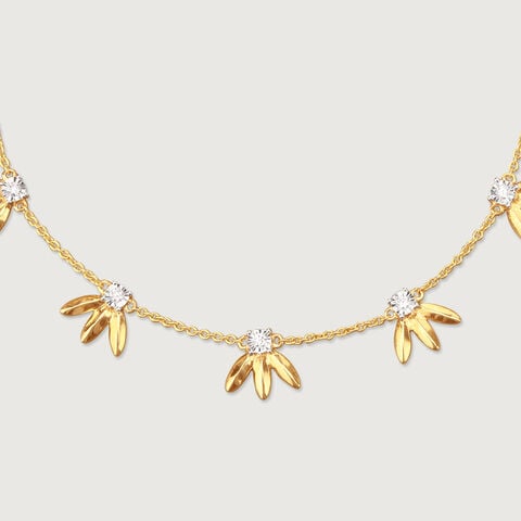 Playful Sparkle Leaf Diamond Bracelet