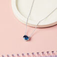 Blue Twilight Silver Necklace,,hi-res view 1
