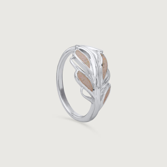 Ethereal Leaf Silver Ring,,hi-res image number null