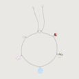 Playful Garden Silver Anklet,,hi-res view 3